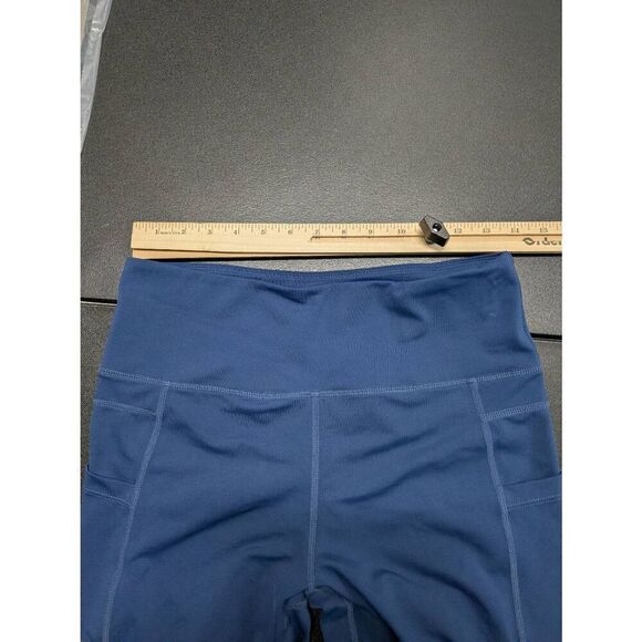 Zyia Active Women Blue Leggings Stretch Activewear Stash Pockets Women's Size 8- - Picture 5 of 5